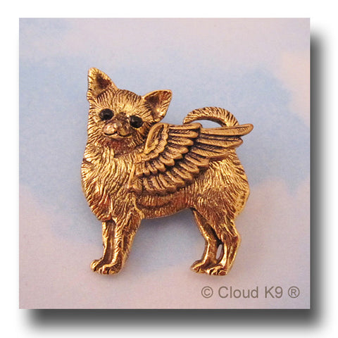 Chihuahua Angel Dog Pin