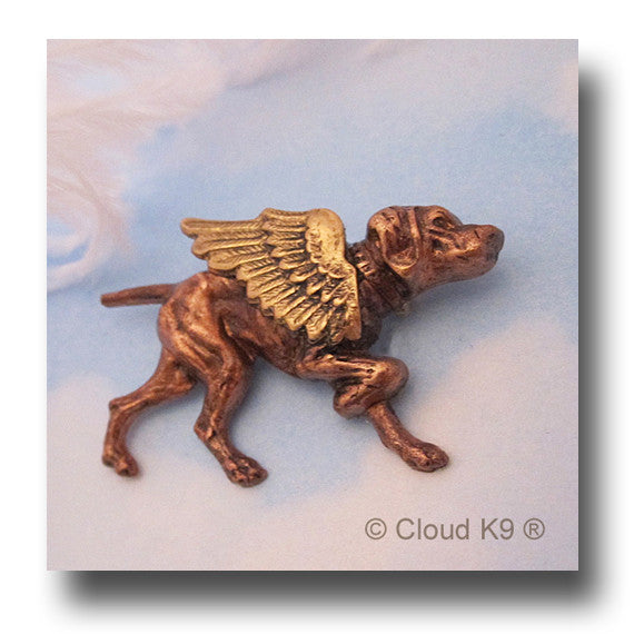 Vizsla Guardian Angel Dog Pin