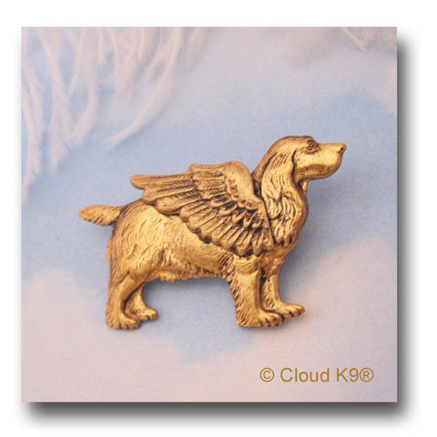 Cocker Spaniel Angel Dog Pin