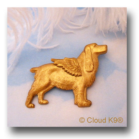 English Springer Spaniel Angel Dog Pin