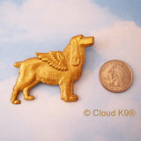 English Springer Spaniel Angel Dog Memorial Jewelry