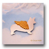 Corgi Dog Angel Pin Jewelry