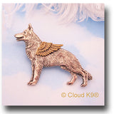 German Shepherd Guardian Angel Dog Pin