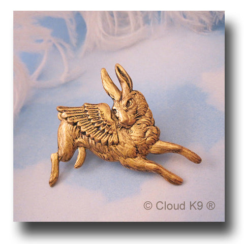 Bunny Rabbit Angel Pin Jewelry