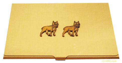 Boston Terrier Business Card Case