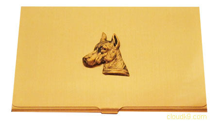 Doberman Business Card Case