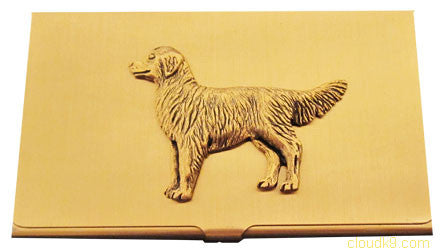 Golden Retriever Business Card Case