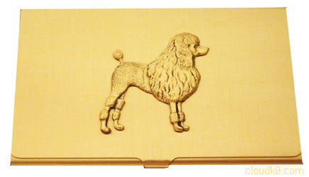 Poodle Business Card Case