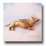 Dachshund Guardian Angel Dog Pin Memorial Gift