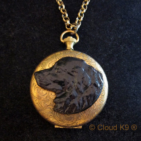 Newfoundland Locket Necklace (LARGE Locket)