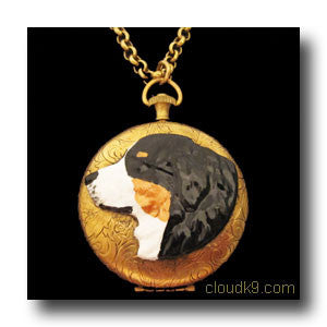 Bernese Mountain Dog Locket Necklace (LARGE Locket)