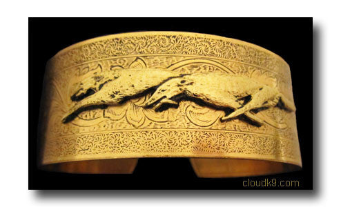 Borzoi Cuff Bracelet (Racing Borzois)