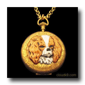 Cavalier King Charles Spaniel Locket Necklace (LARGE Locket)
