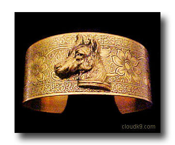 Doberman Cuff Bracelet