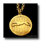 Greyhound Locket Necklace