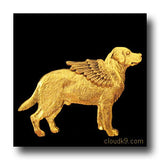 Yellow Lab Angel Dog Pin Sympathy Gift