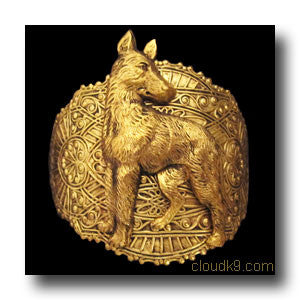 German Shepherd Cuff Bracelet