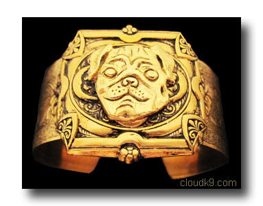 Pug Cuff Bracelet