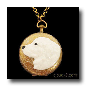 Great Pyrenees Locket Necklace (LARGE Locket)