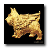 Scottish Terrier Angel Dog Pin