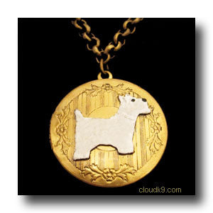 Westie Locket Necklace