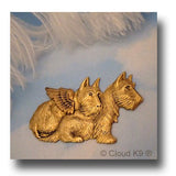 Westie / West Highland White Terrier Angel Pin