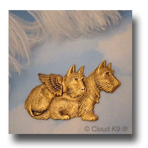 Westie / West Highland White Terrier Angel Pin