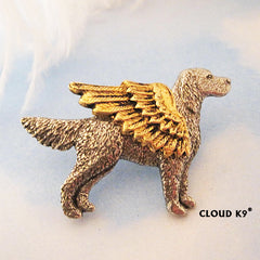 Irish Setter Guardian Angel Dog Pin