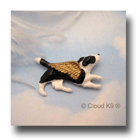 Border Collie Guardian Angel Pin Sympathy Gift