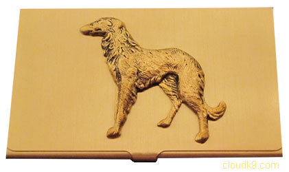 Russian Wolfhound (Standing) Business Card Case