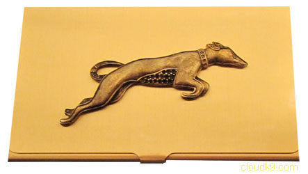 Greyhound (Art Deco Style) Business Card Case