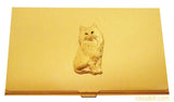 Persian Cat Business Card Case (Long Haired Cat)
