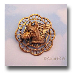 Doberman Guardian Angel Dog Pin