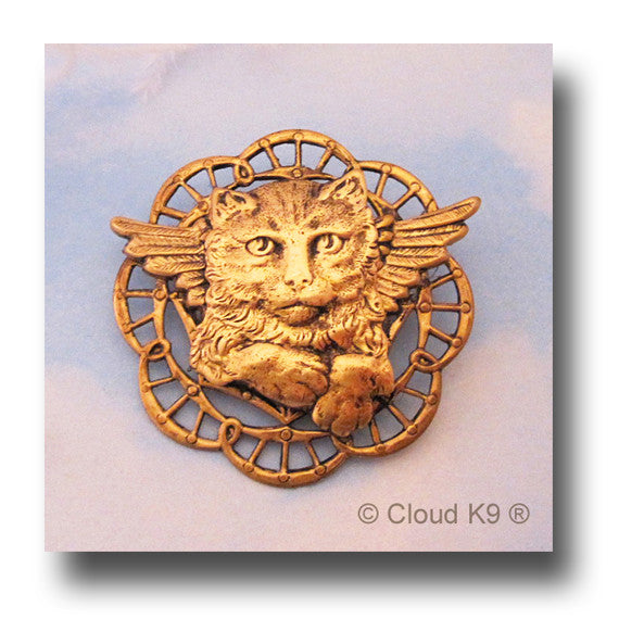 Cat Angel Pin Jewelry