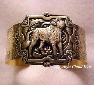 St. Bernard Dog Cuff Bracelet (Saint Bernard)