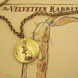 Bunny Rabbit Locket Necklace (Standing Rabbit)