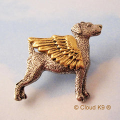 Jack Russell Terrier Guardian Angel Dog Pin
