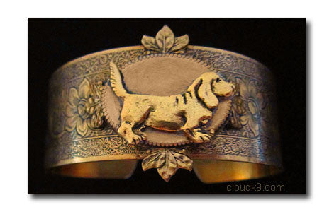 Basset Hound Cuff Bracelet