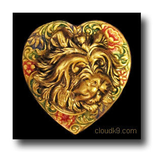 Cairn Terrier Colorful Heart Brooch Pin