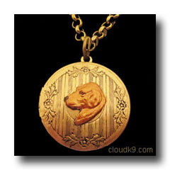 Golden Retriever Locket Necklace