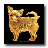 Chihuahua Angel Dog Pin Memorial Jewelry