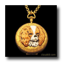 King Charles Spaniel Locket Necklace (LARGE Locket)