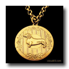 Dachshund Locket Necklace