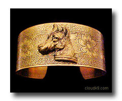 Doberman Cuff Bracelet