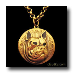 French Bulldog Locket Necklace