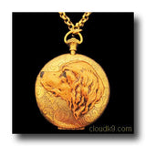 Golden Retriever Locket Necklace (LARGE Locket)