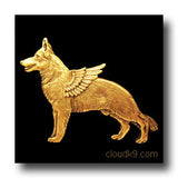 German Shepherd Dog Angel Jewelry Memorial
