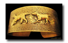 Pointer Dog Cuff Bracelet