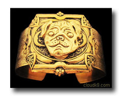 Pug Cuff Bracelet