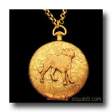 St. Bernard Dog Locket Necklace (LARGE Locket: Saint Bernard)